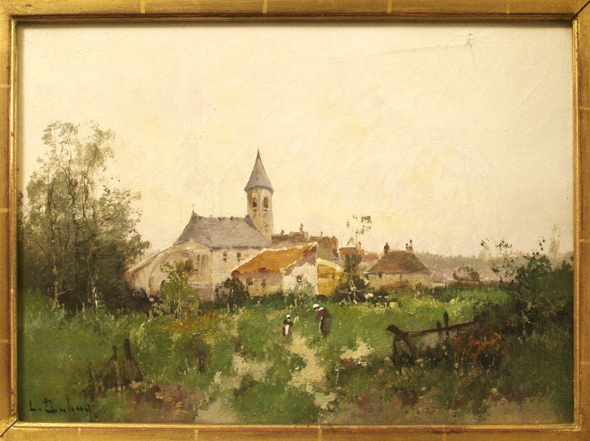 Léon Dupuy Eugène Galien-laloue View Of A Village-photo-3