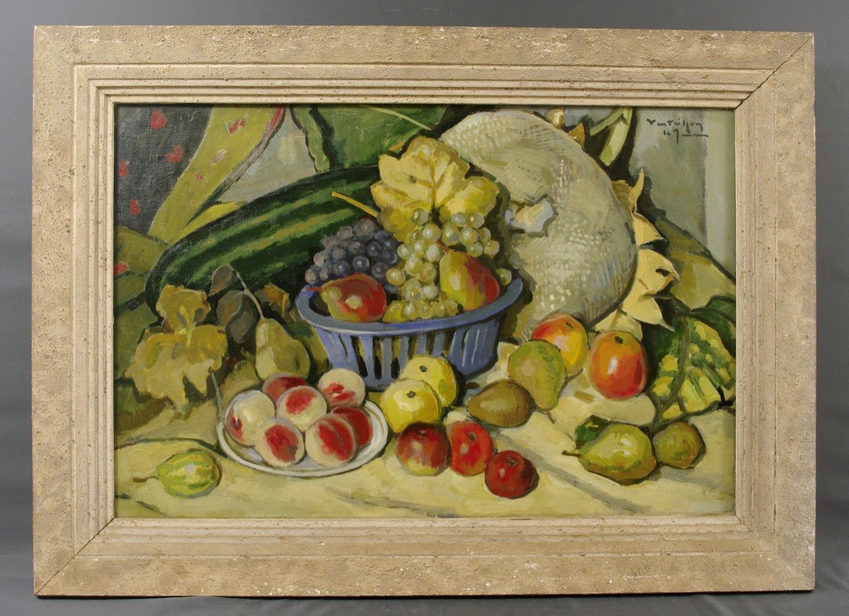 Gaston Ventrillon Lejeune Fruit d'Automne Around 1930 Nancy