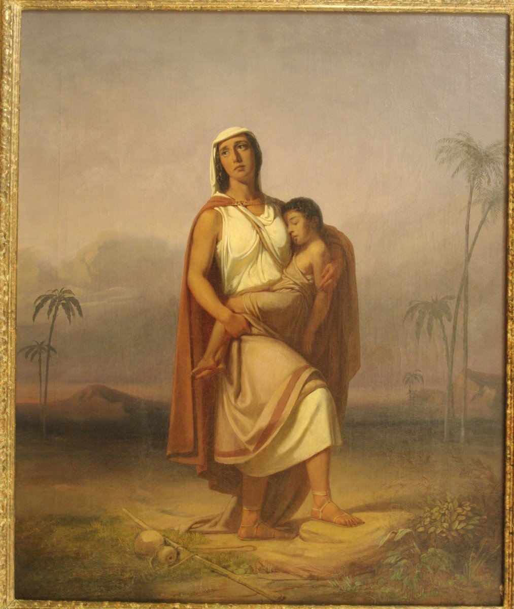 Tableau 1857 Signé  Carl Théodor Staaf Egyptienne Orientalisme Stockholm sverige-photo-2