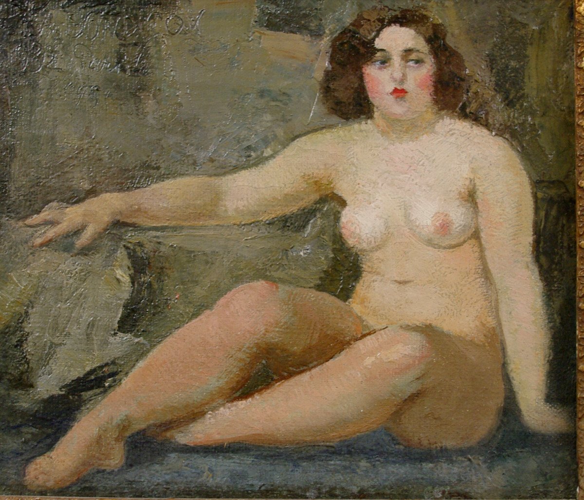 Tableau Nu 1932 Alexandre Bondicov Paris-photo-4