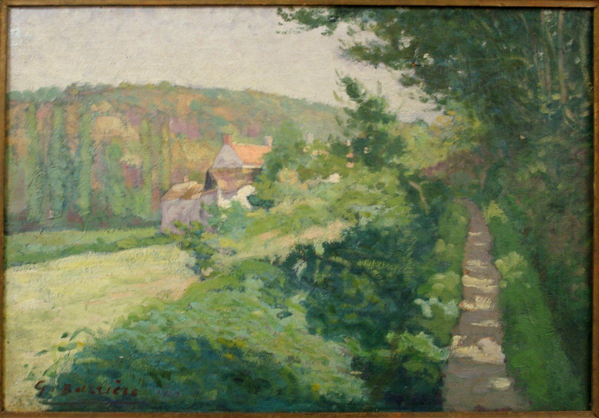 Painting Early 20th Georges Barriere Vallée De Gyf-photo-2