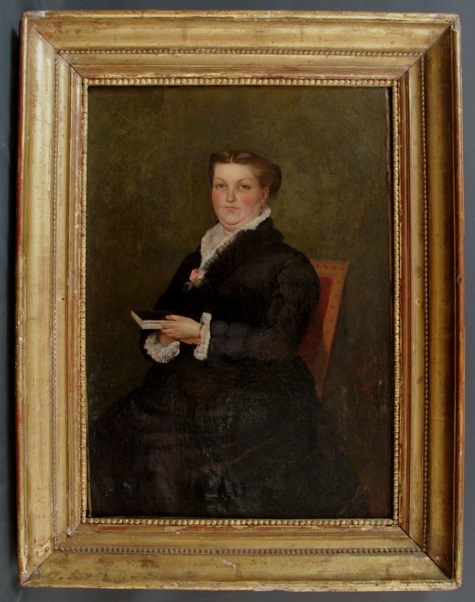 Painting 1878 Emile Gustave Cavallo Peduzzi-photo-2