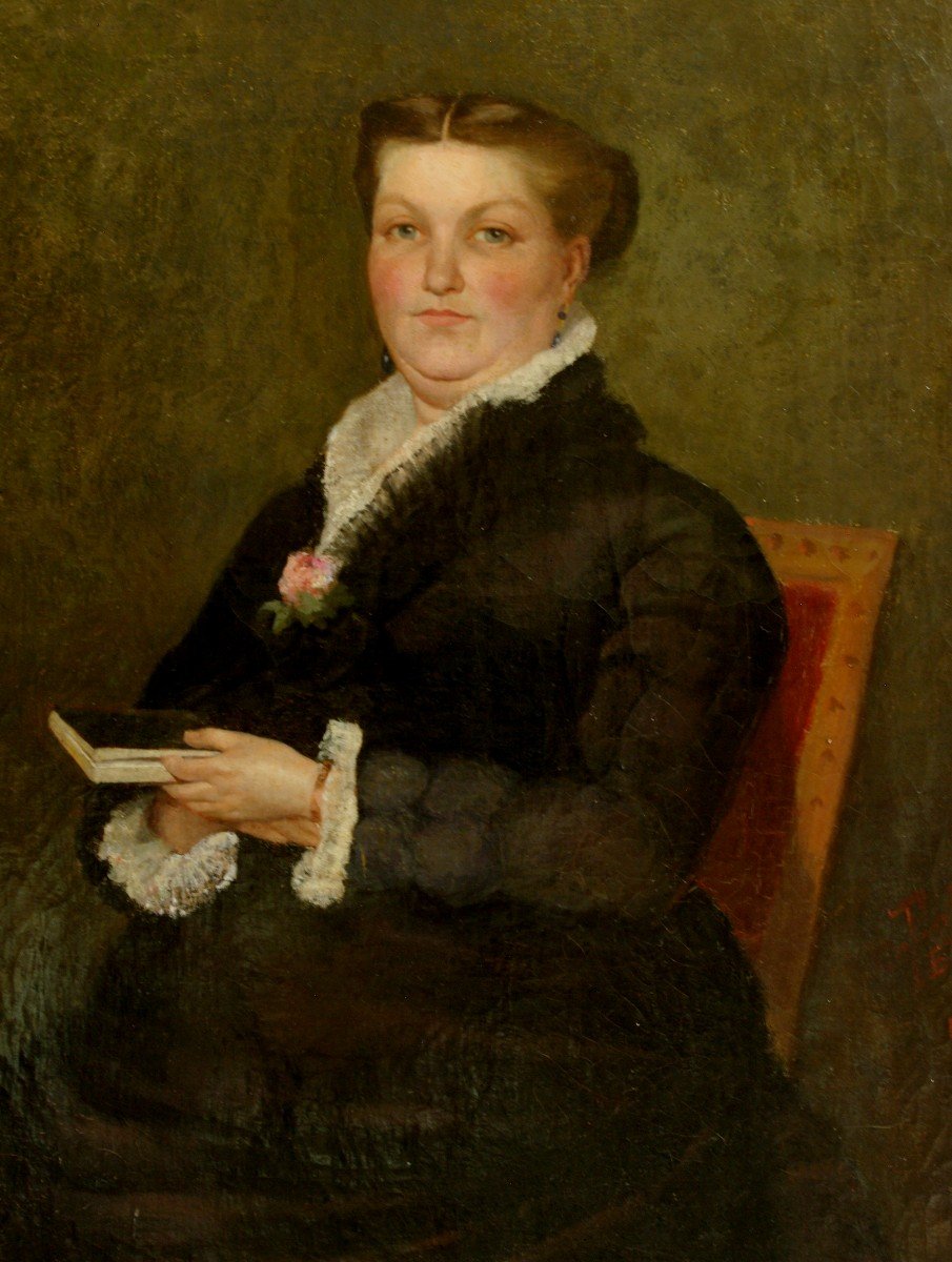 Painting 1878 Emile Gustave Cavallo Peduzzi