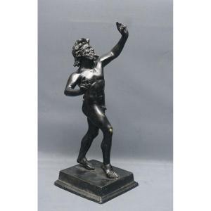 Faune Dansant Bronze 19ème Pompéi 