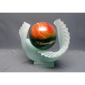 Patrick Lepage Glass Paste Sculpture Birth Of The World 1993
