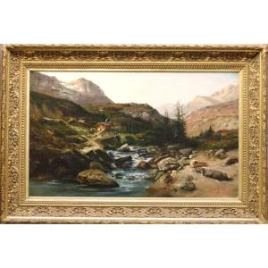 Grand Tableau Montagne 1896 Céline Durand