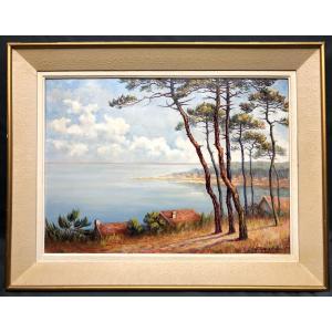 View Of The Arcachon Basin 1937 Gaston Dieulot