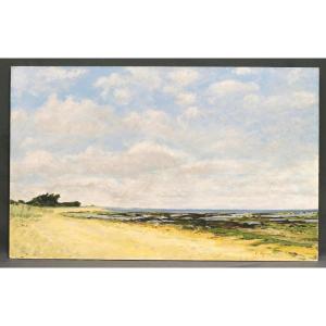 Claude Legros: Oléron At Low Tide In Summer