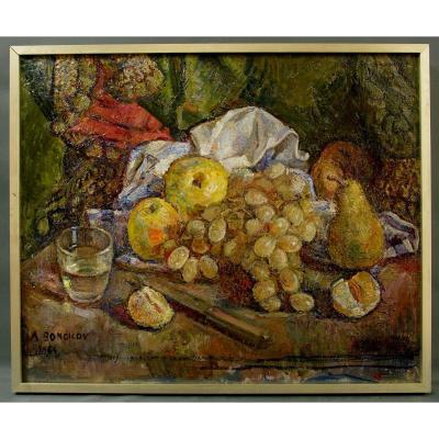 Table Alexandre Bondicov 1965 Still Life With Grapes