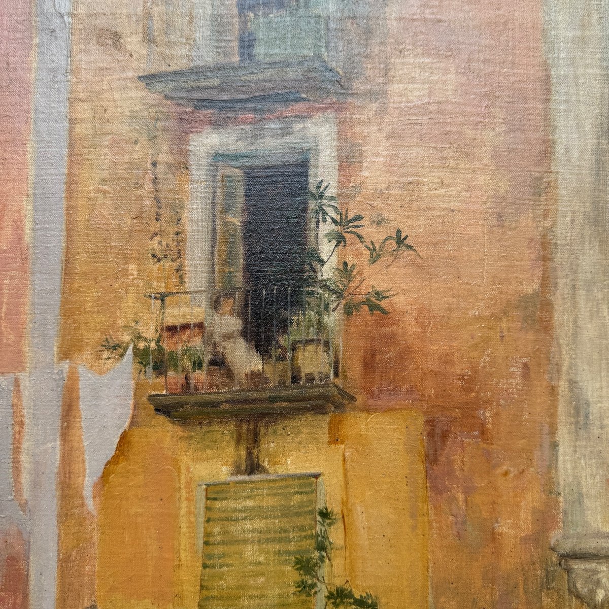 Auguste François-Marie Gorguet  HST Vue De Naples Vers 1894-photo-2