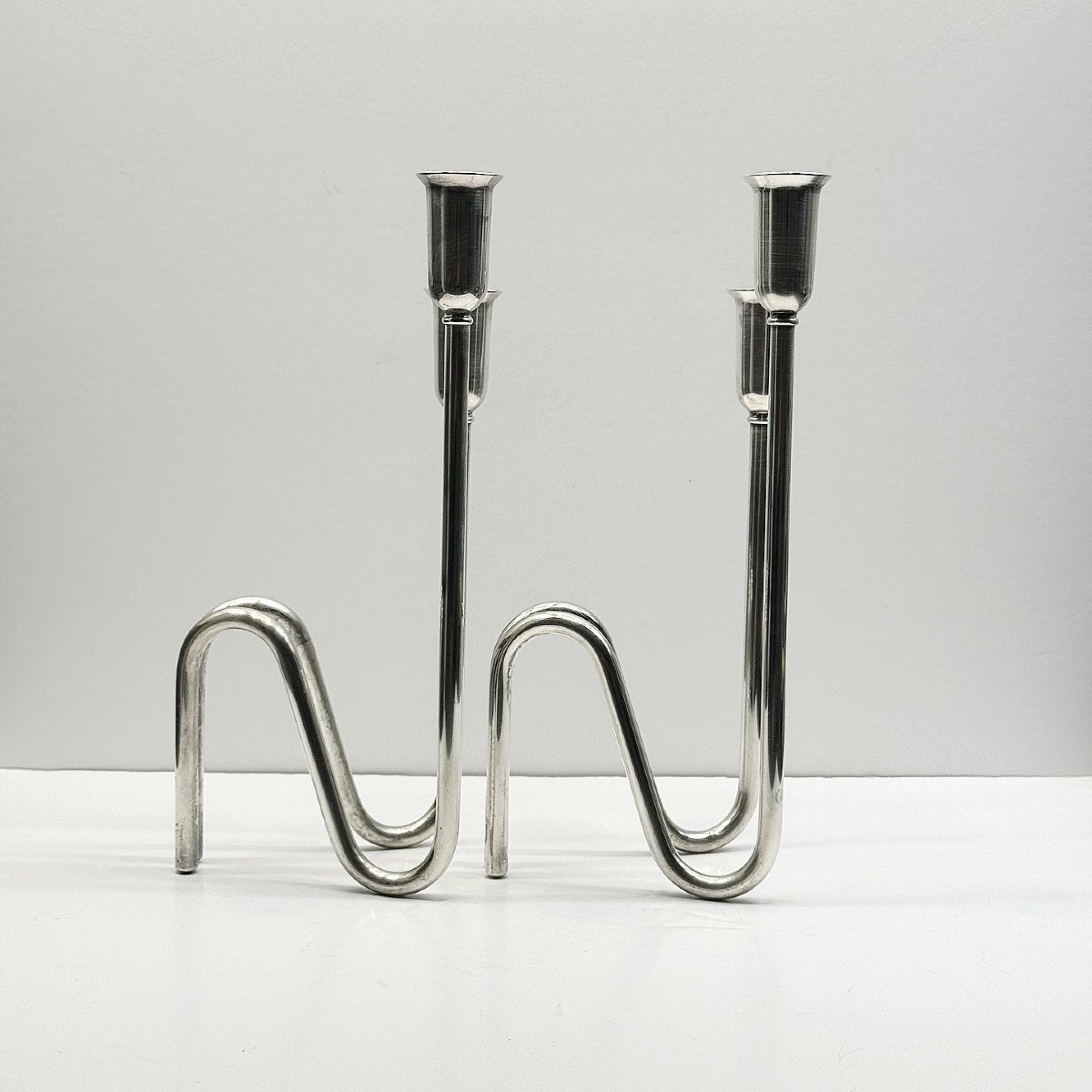 Epb II Maestri Italy Paire De Bougeoirs-photo-3