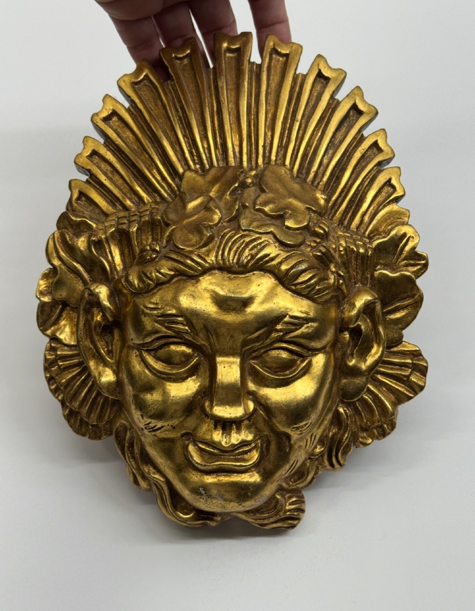 Bacchus bois doré Art Deco-photo-3