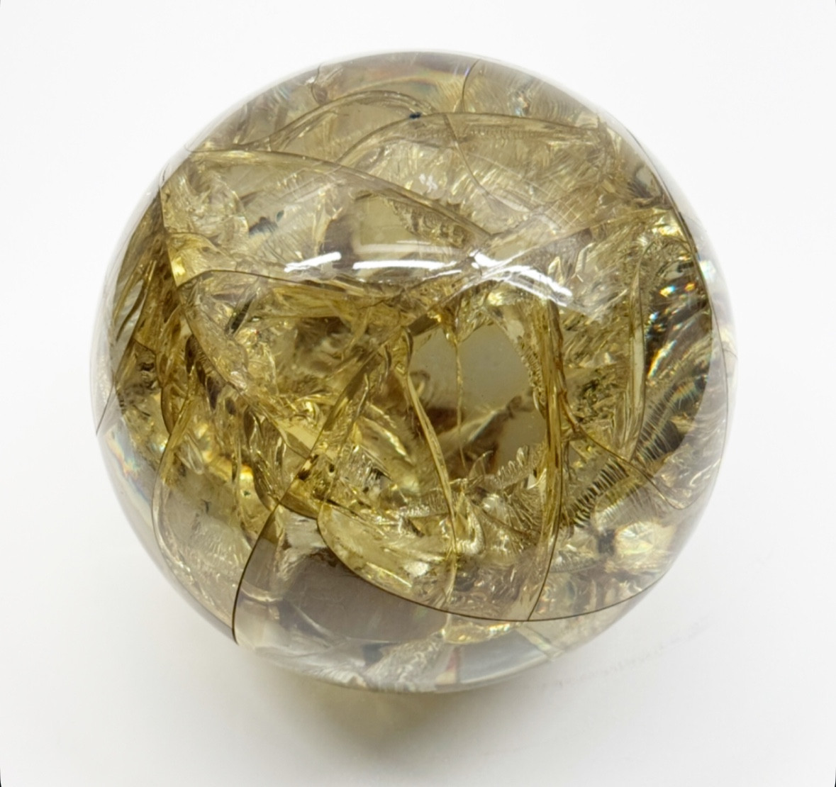 François GODEBSKI Sphère en résine fractale