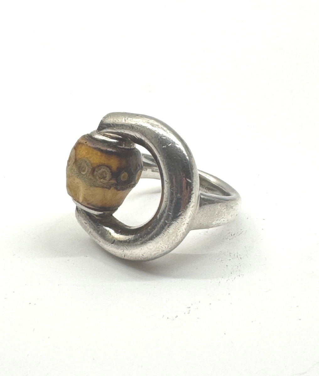 Gucci bague argent et bambou -photo-1