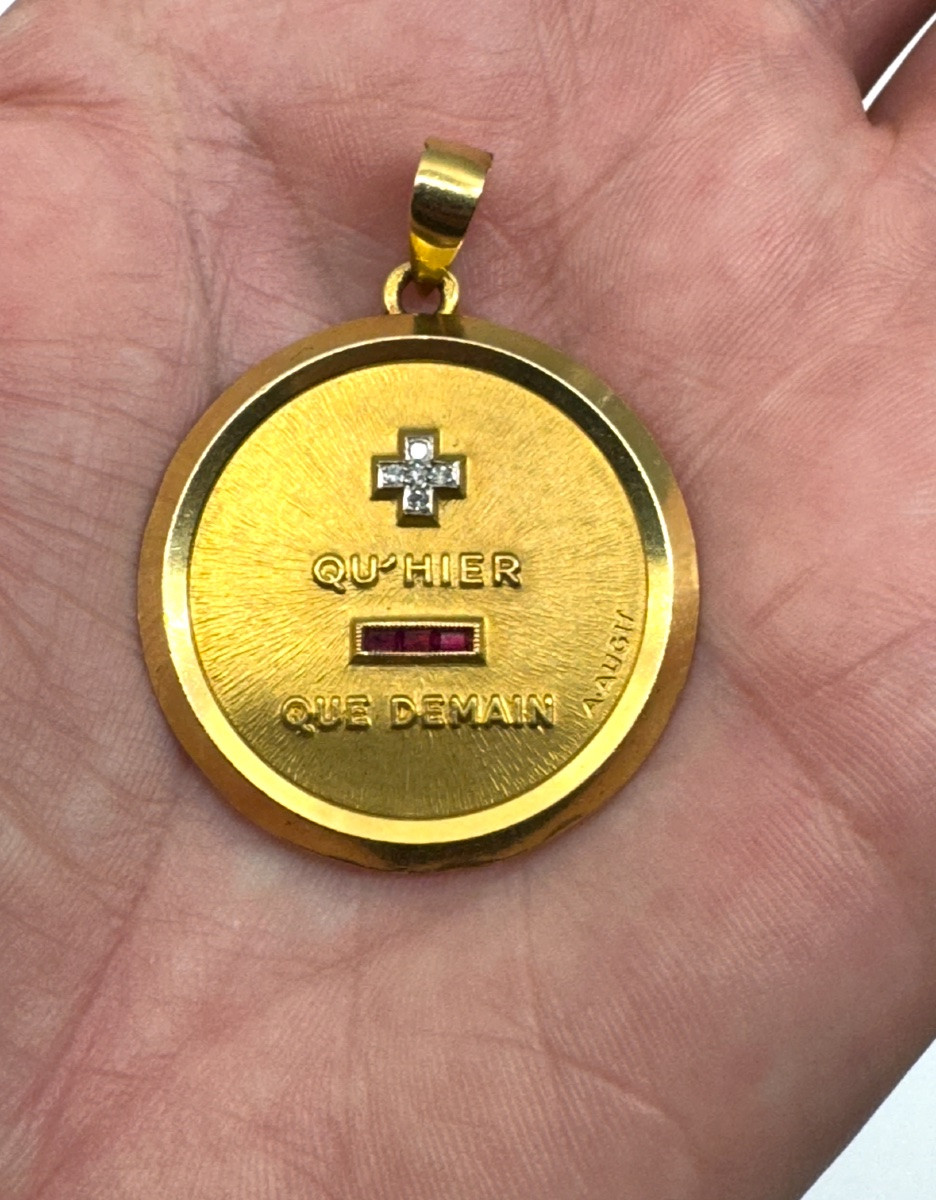 Augis médaille d’amour grande taille-photo-2