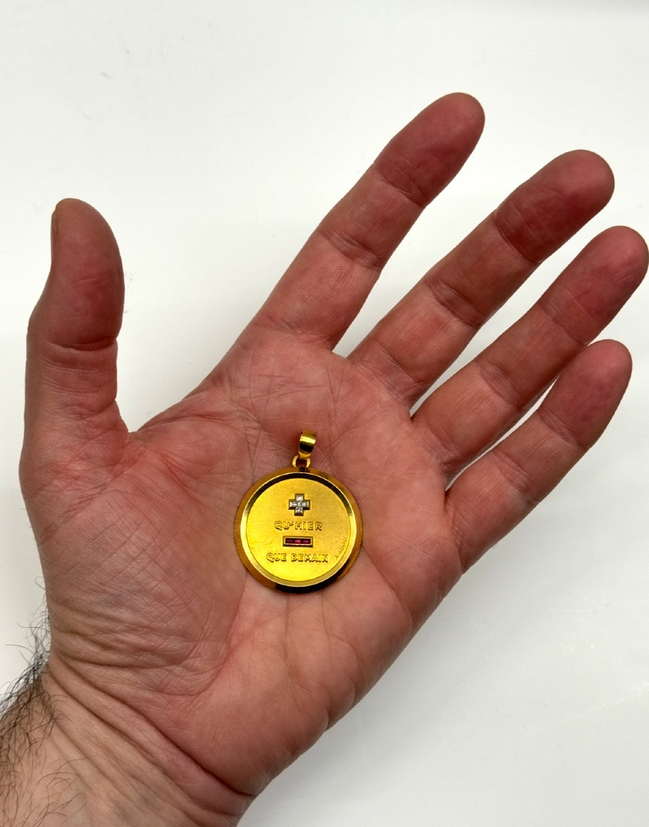 Augis médaille d’amour grande taille-photo-3