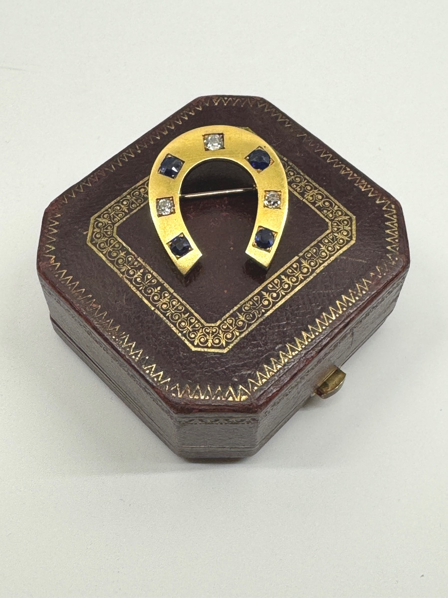 Belle Époque broche fer à cheval -photo-2