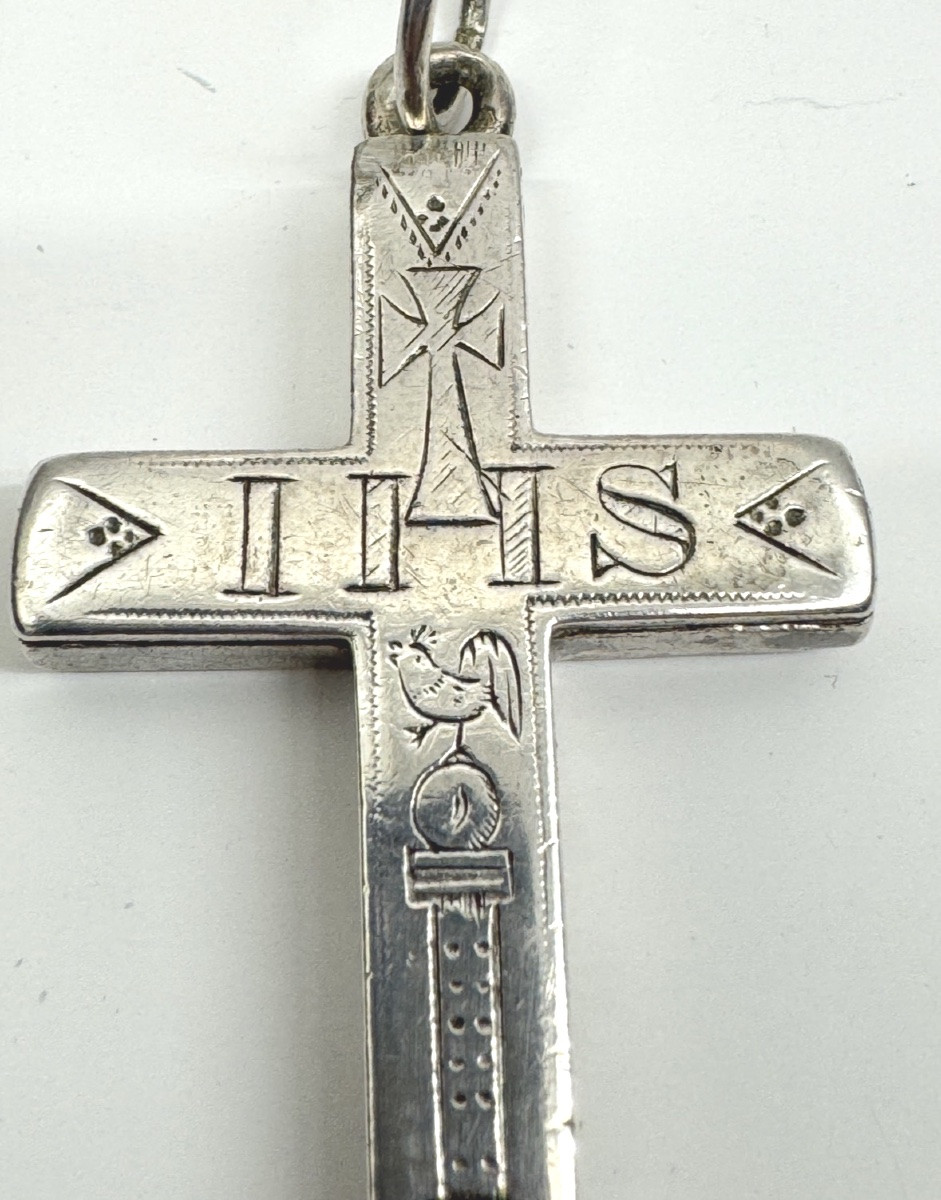 Reliquaire Croix en argent -photo-2