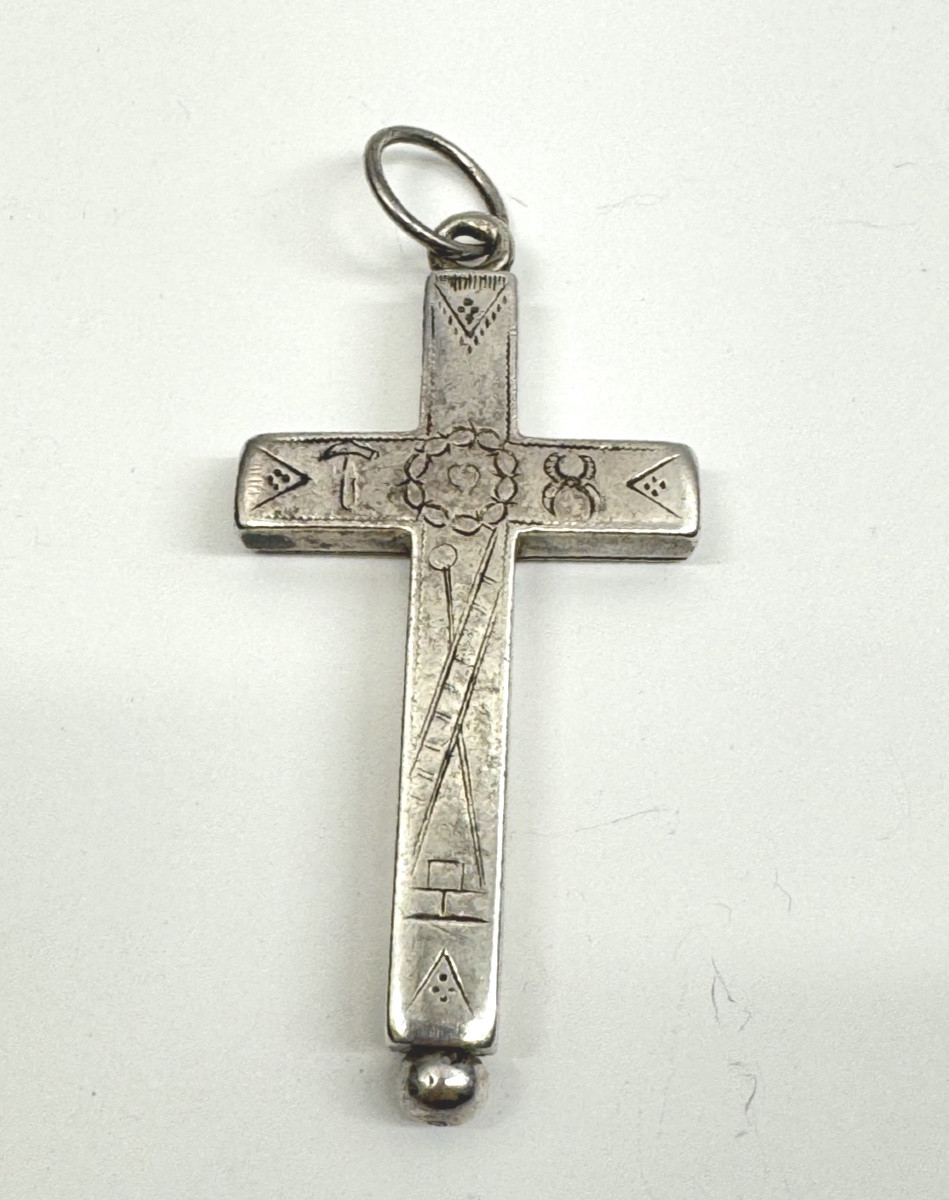 Reliquaire Croix en argent -photo-3