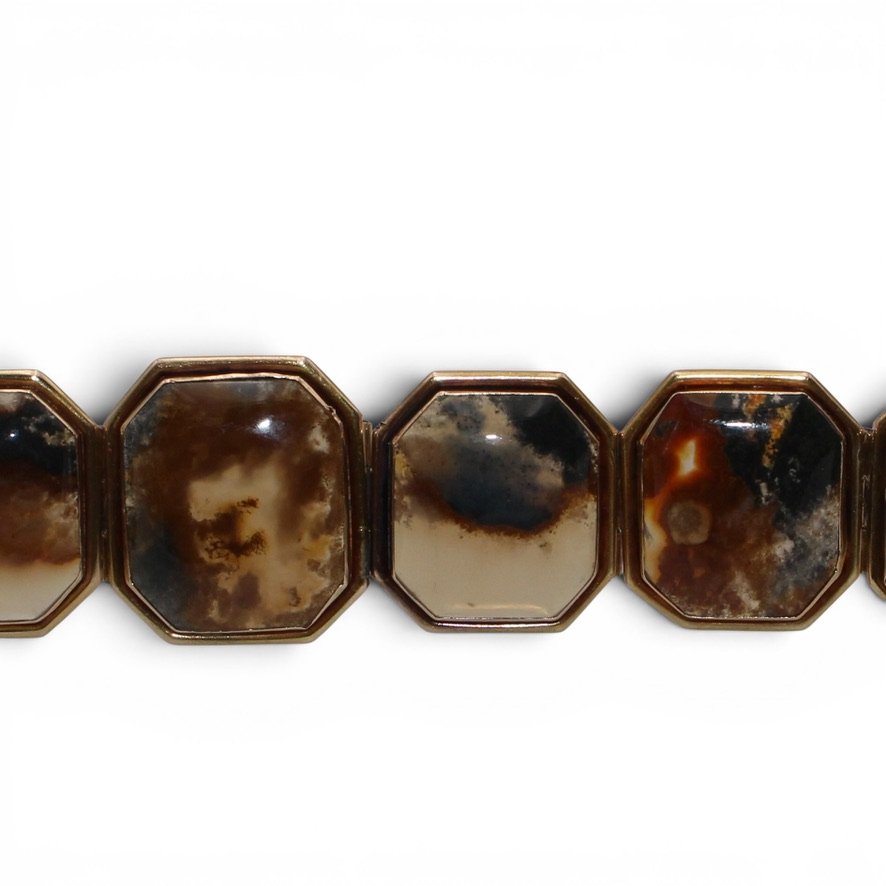 Agate Bracelet, 19th Century-photo-4
