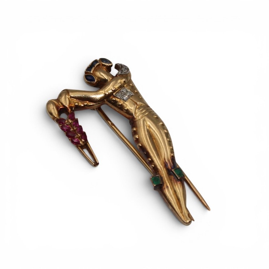 Broche Art Deco, Matador-photo-2
