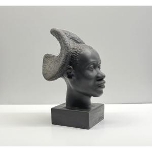 G. Demange (1867-1945) Africanist Terracotta Sculpture