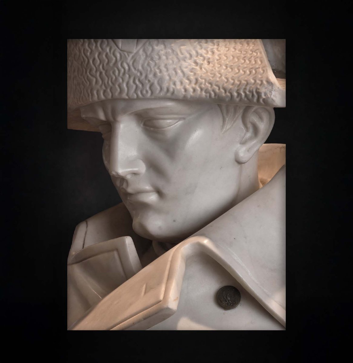 Important Bust Of Napoleon Bonaparte In Carrara Marble-photo-1