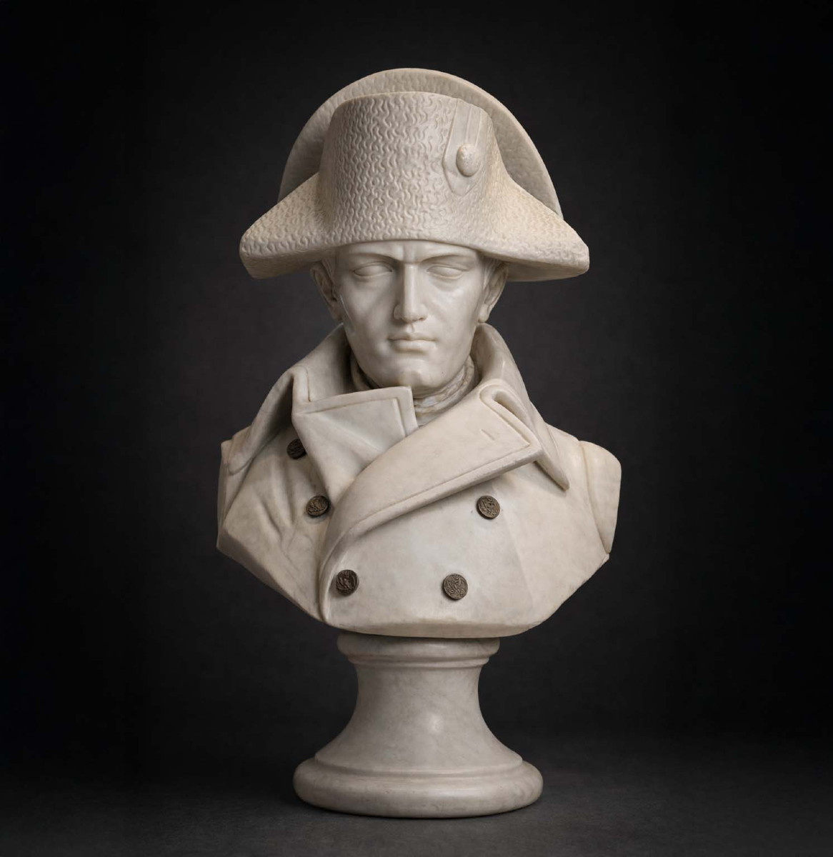 Important Bust Of Napoleon Bonaparte In Carrara Marble