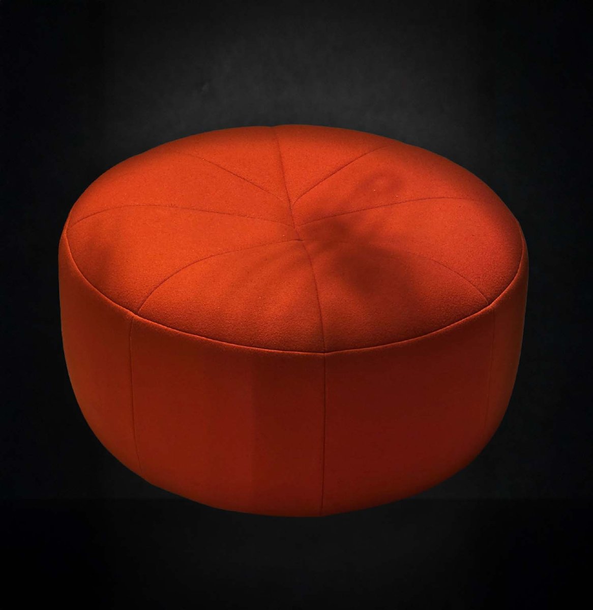 Pumpkin Armchair And Footstool By Pierre Paulin-photo-3