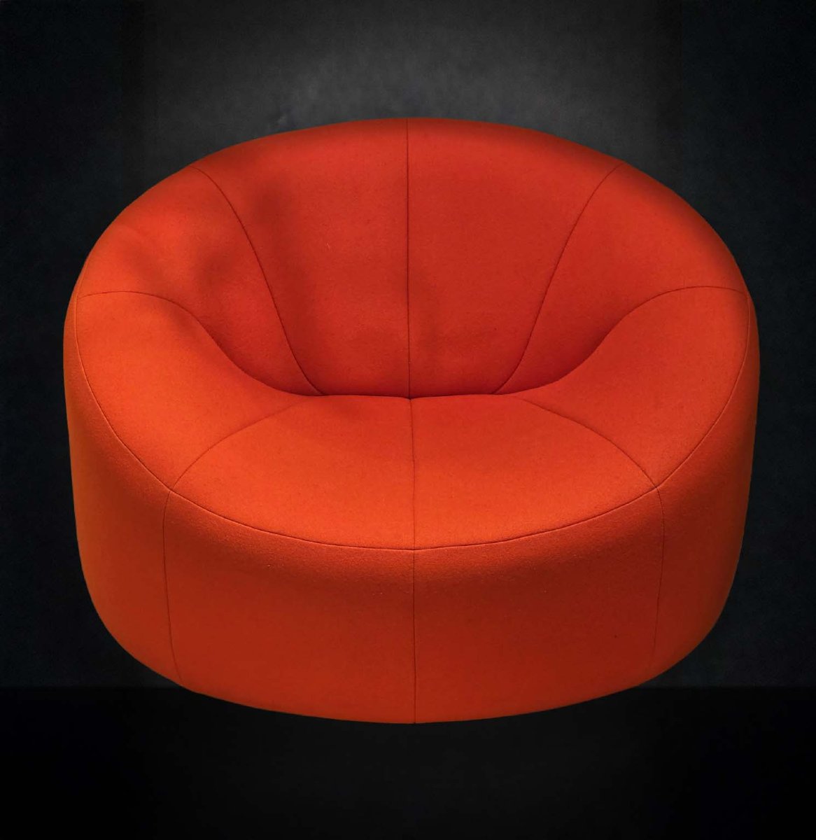 Pumpkin Armchair And Footstool By Pierre Paulin-photo-4