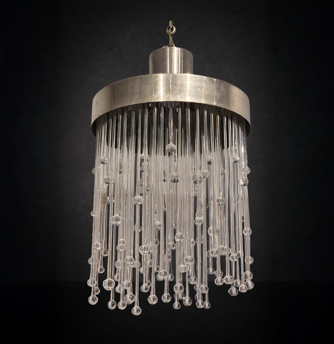 Lustre tambour en cristal – Maison Baccarat-photo-3