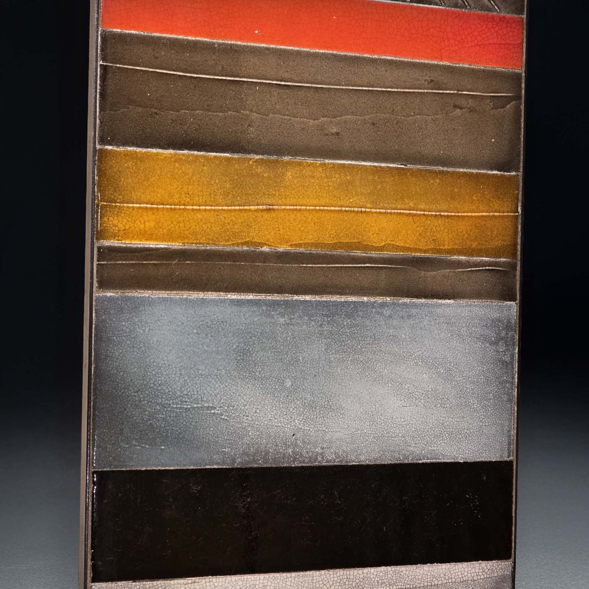 Roger Capron – Table basse “Soleil”, circa 1975 – céramique émaillée et structure métallique-photo-4