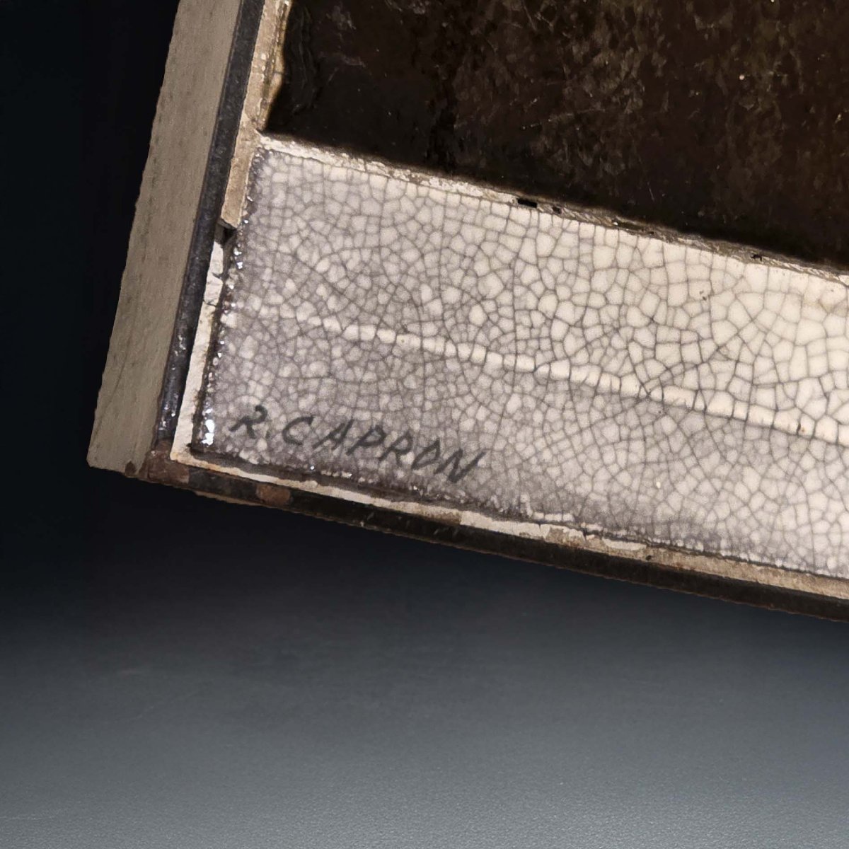 Roger Capron – Table basse “Soleil”, circa 1975 – céramique émaillée et structure métallique-photo-4