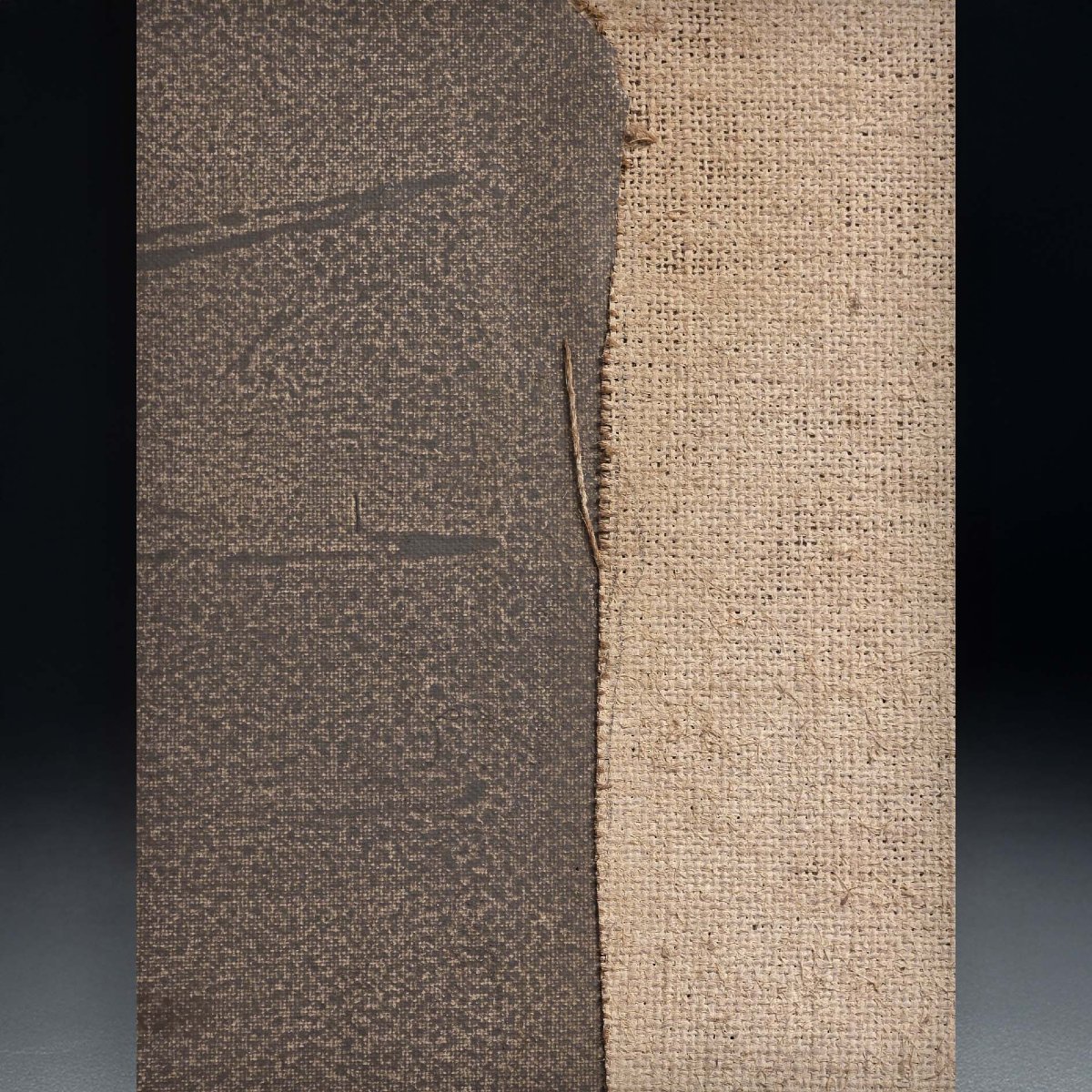 Edoardo Menini - Abstract Textile Composition, 1955 - Mixed Technique On Canvas-photo-4