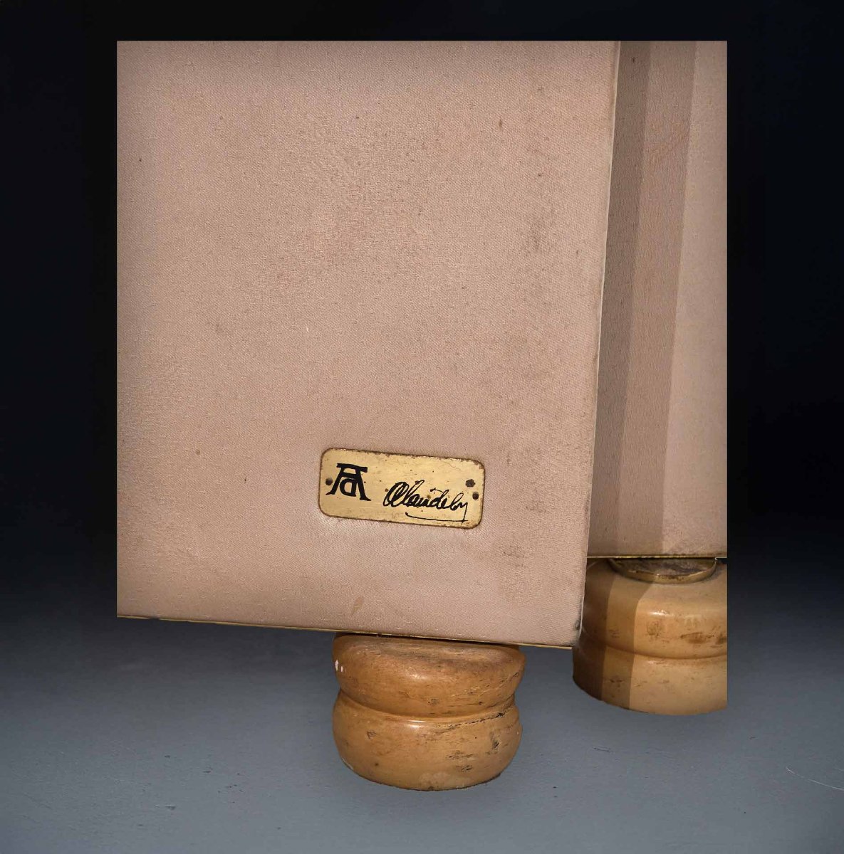 Miroir triptyque “Alain Delon” de la Maison Jansen – Vers 1970-photo-2