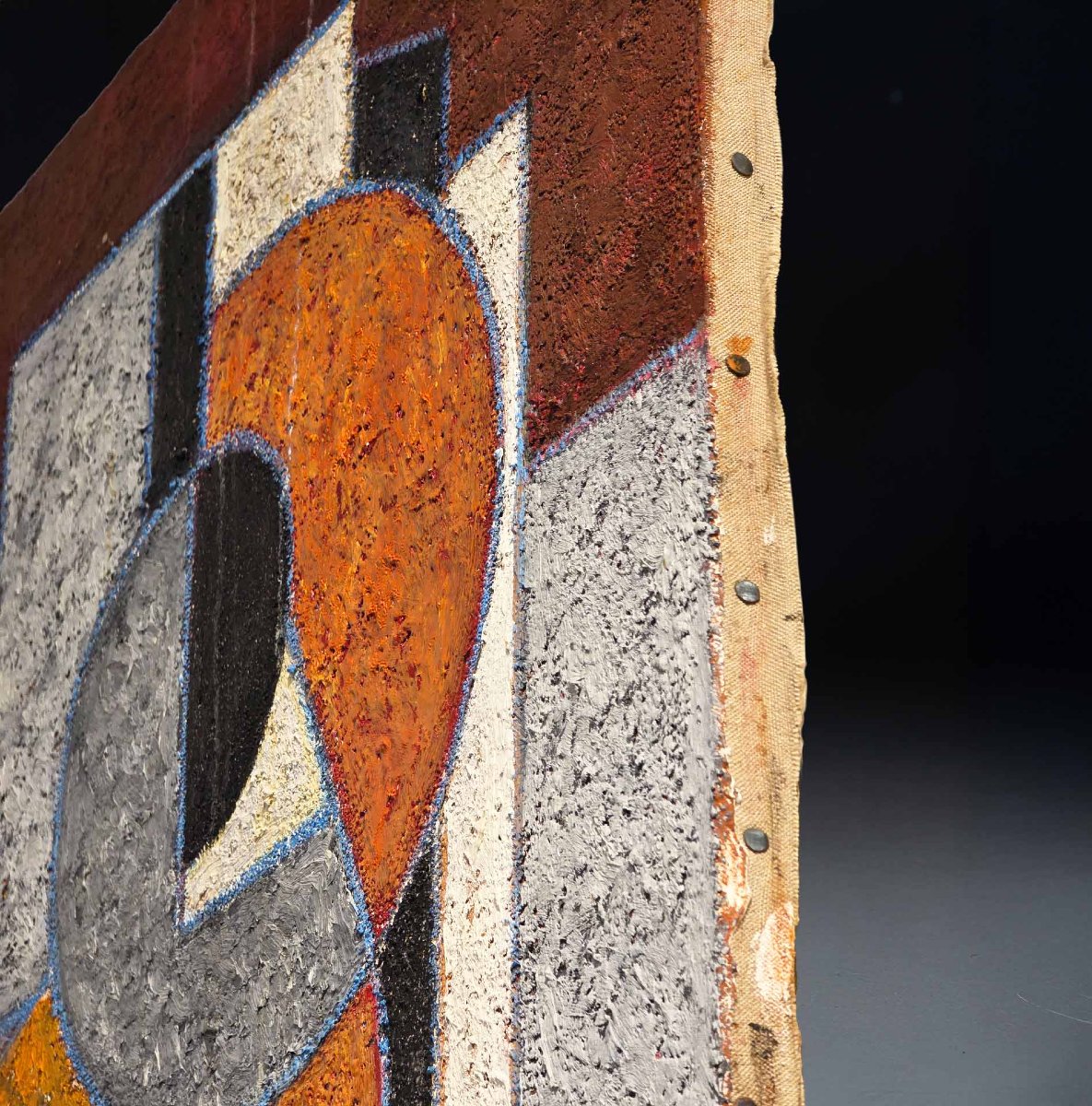 Peinture sur toile abstraite de Gilbert Thévenot-photo-2