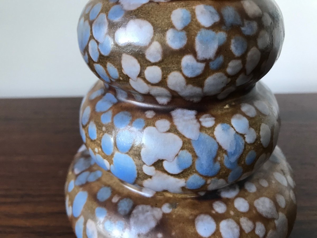 Speckled Ceramic Vase, Belgium, Circa 196o.-photo-1