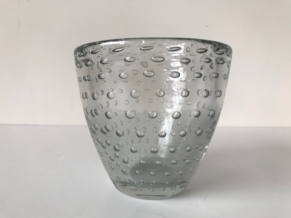 Daum Nancy France, Bubble Vase, Circa 1930.-photo-4