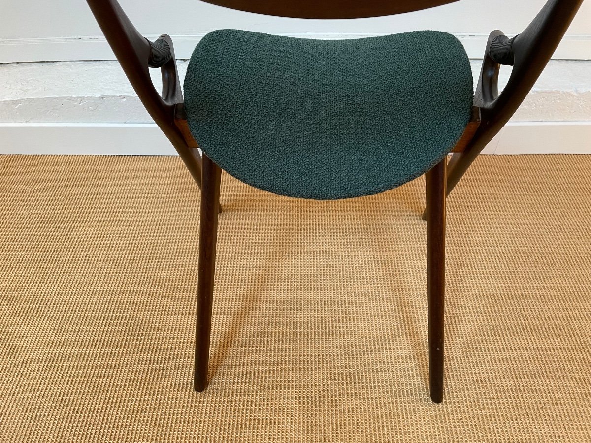 Chaise en teck par Arne Hovmand Olsen pour Mogens Kold, Danemark, 1960s.-photo-3