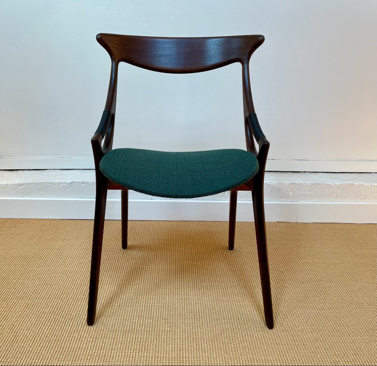 Chaise en teck par Arne Hovmand Olsen pour Mogens Kold, Danemark, 1960s.-photo-6