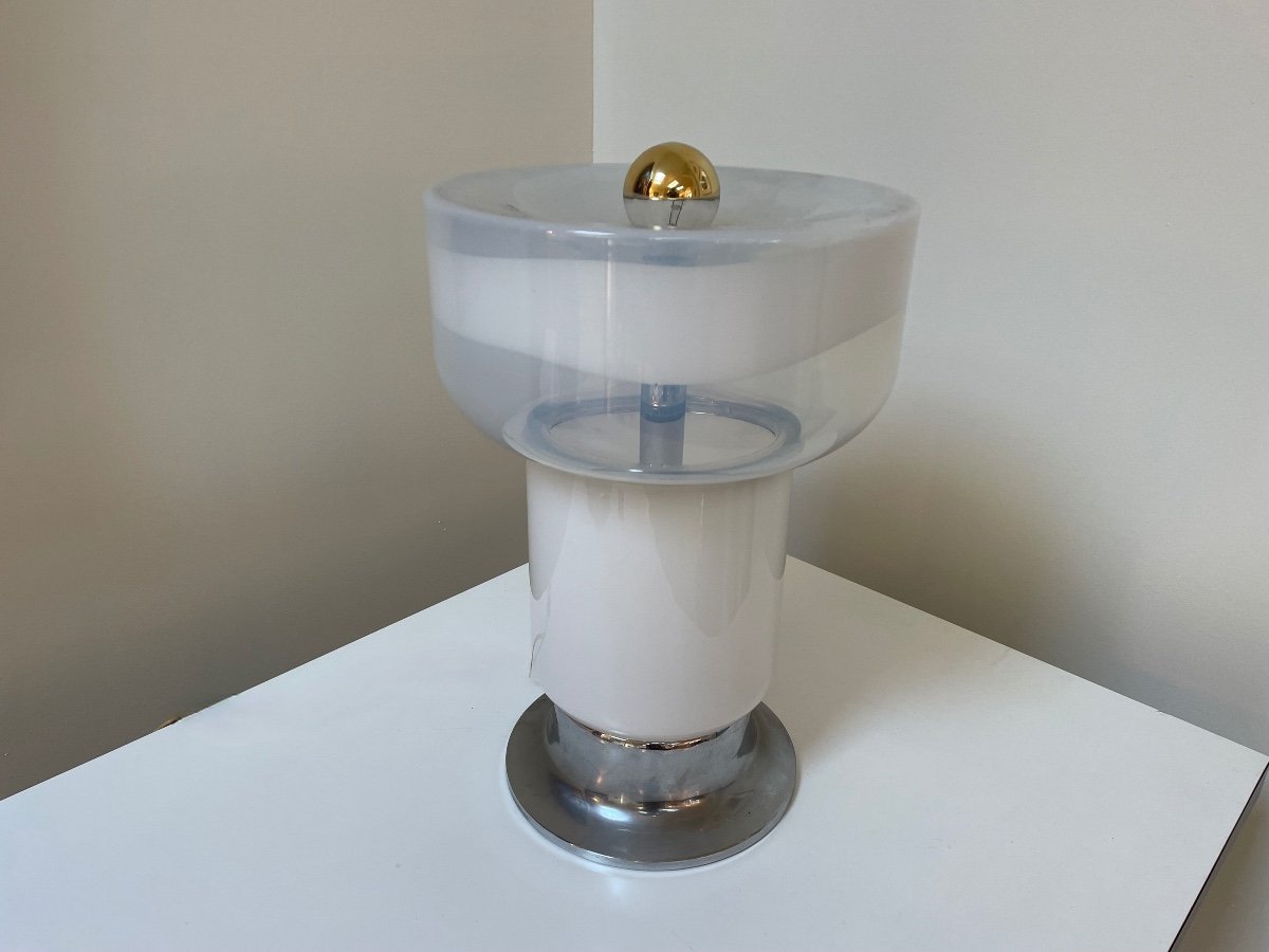 Murano Glass Table Lamp, Italy, Circa 1970.-photo-3