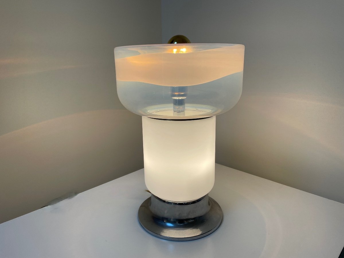 Murano Glass Table Lamp, Italy, Circa 1970.