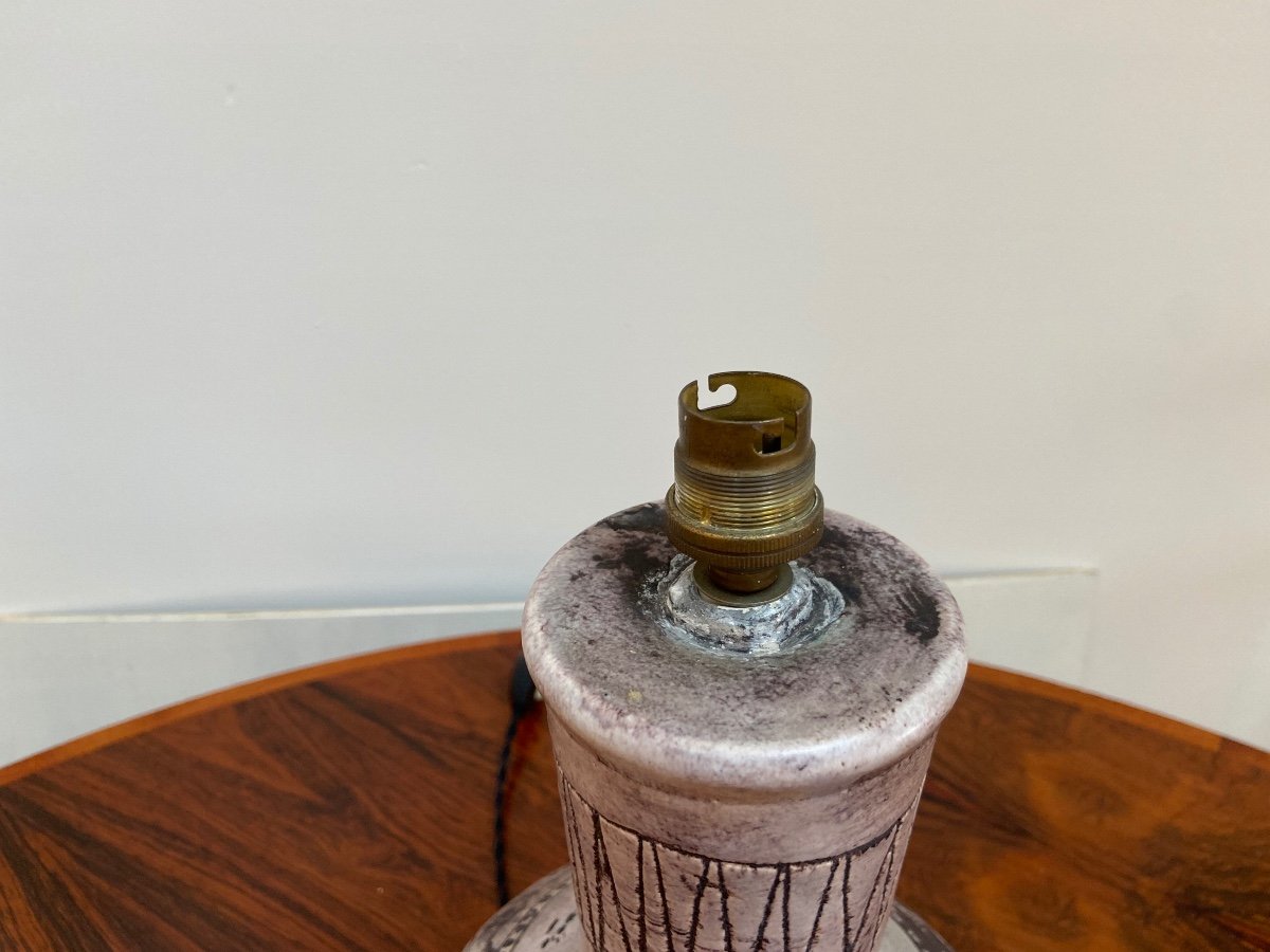 Ceramic Table Lamp By Jacques Blin, Circa 1950.-photo-7
