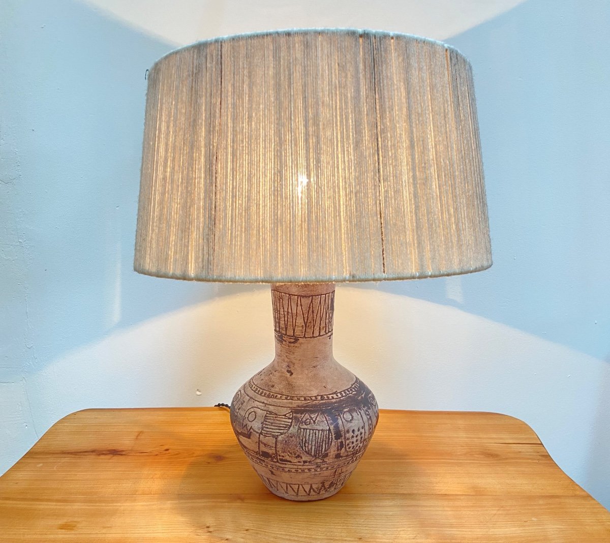 Ceramic Table Lamp By Jacques Blin, Circa 1950.