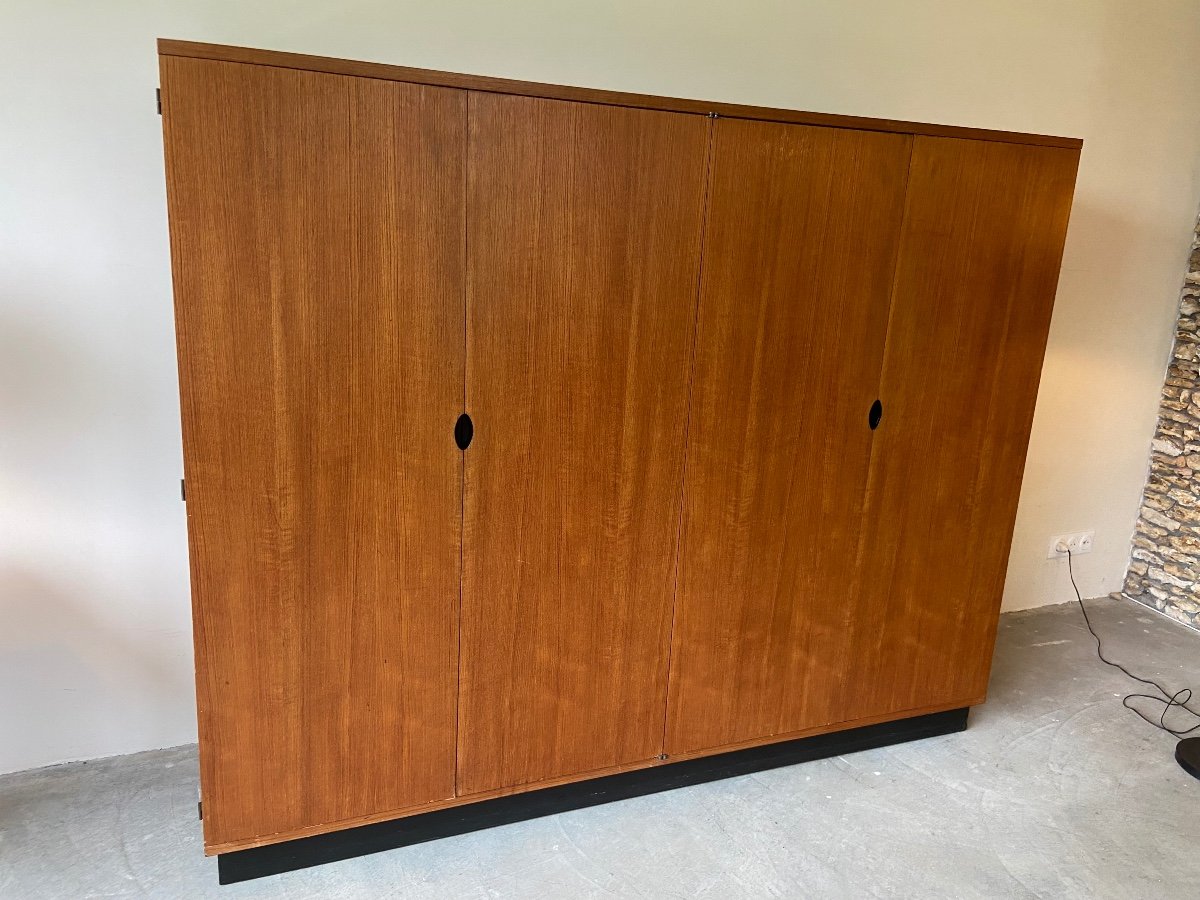 Armoire par Joseph André Motte pour Charron, circa 1950.-photo-4