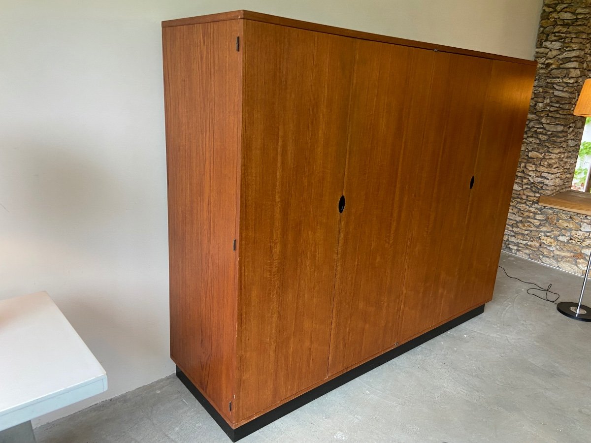 Armoire par Joseph André Motte pour Charron, circa 1950.-photo-2