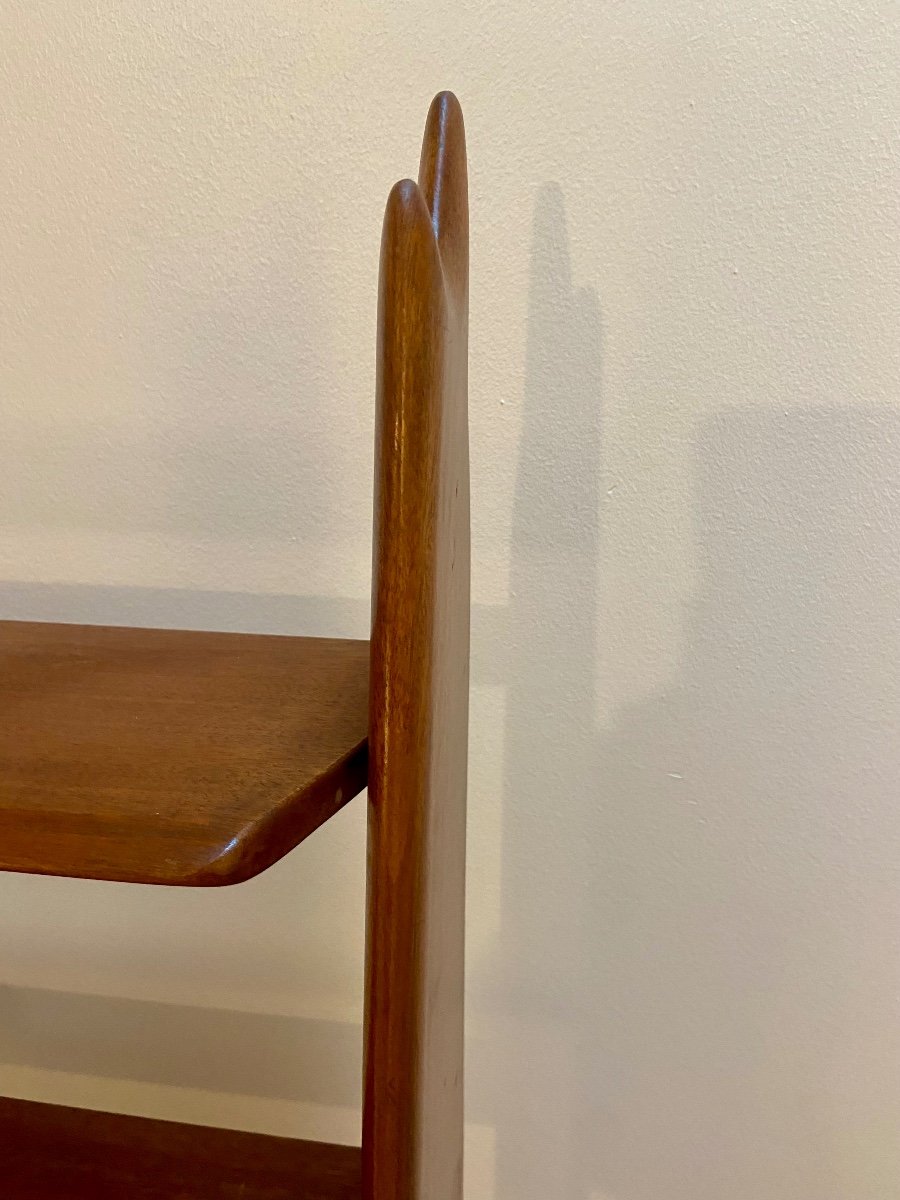 Etagère en acajou par Pierre Cruège, France, circa 1950.-photo-1