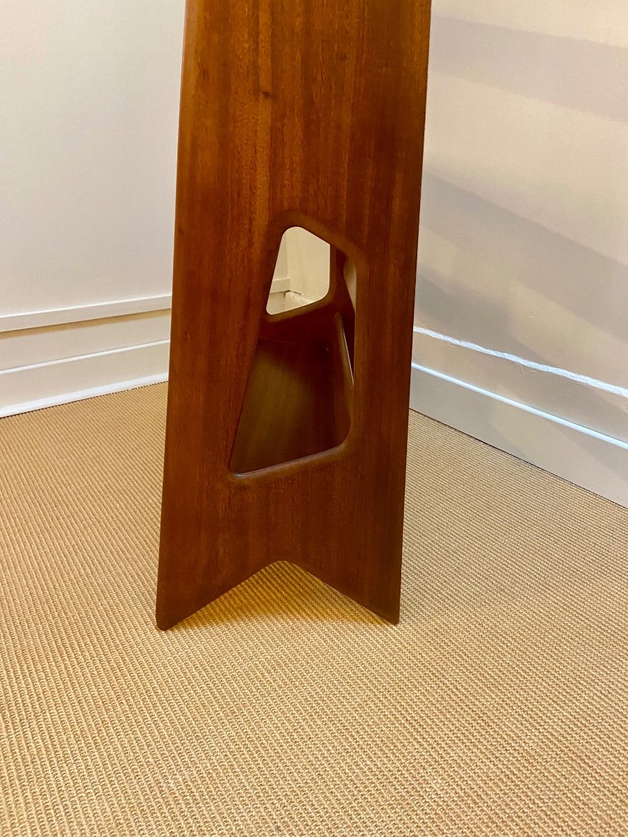 Etagère en acajou par Pierre Cruège, France, circa 1950.-photo-3