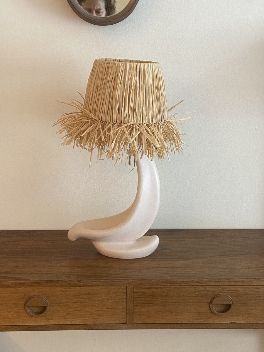 Zoomorphic Lamp By Louis Giraud In Vallauris.-photo-4