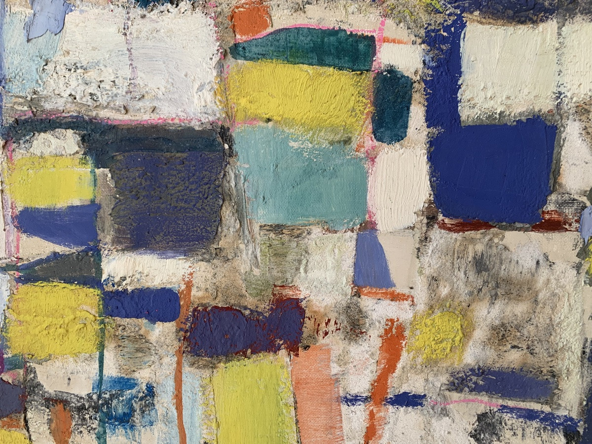 Composition abstraite par JC Dragomir, datée 1960.-photo-4